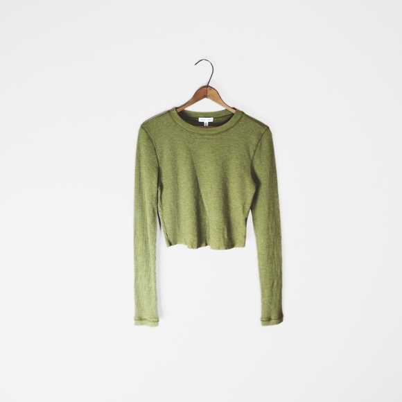 UO // Long Sleeve Crop Top (NWT) - Picture 1 of 3